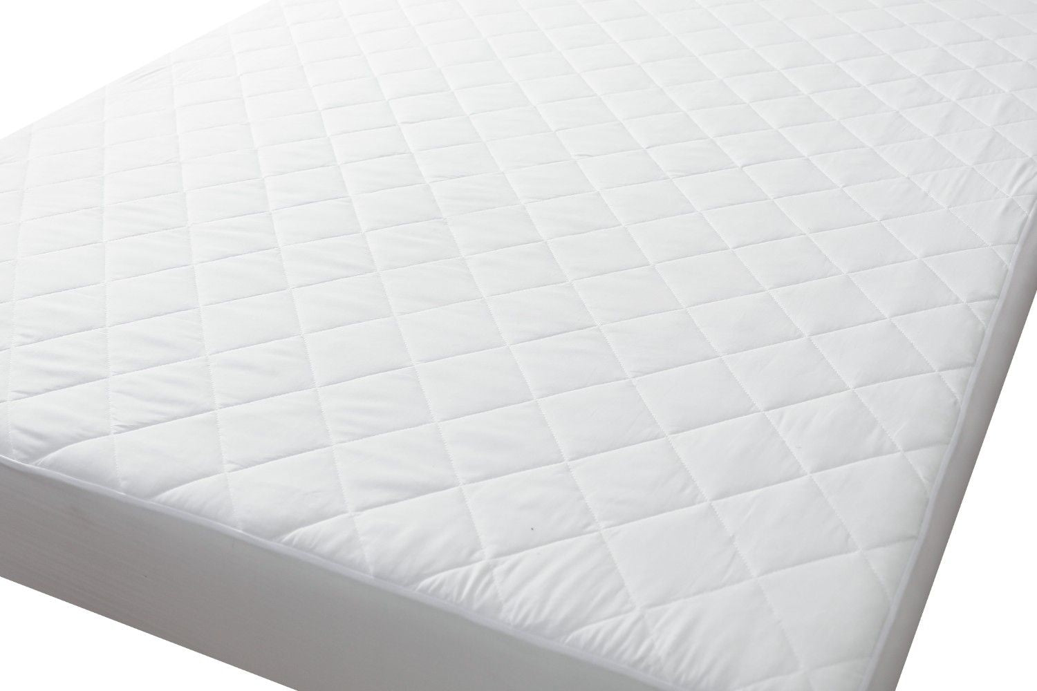 White quilted mattress cover by silora uk