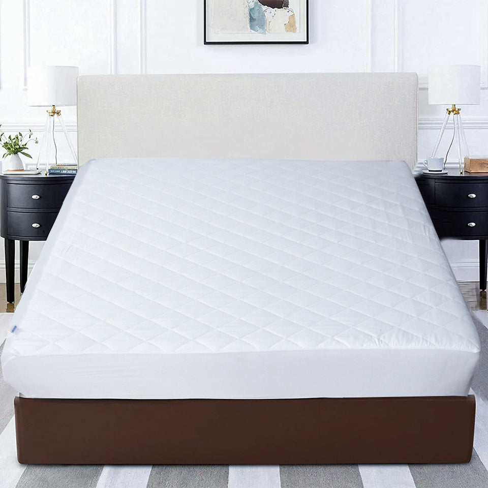 Premium Quilted Mattress Protector Breathable Hypoallergenic Single, Double, King Super King UK All Sizes