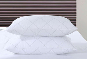 Hotel-Quality Microfiber Pillow (Pair) | Medium Support Level, Anti-Allergy- UK Standard