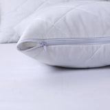 Silora Ultra Soft Quilted Pillow Protectors (2/4 Pack) - Breathable Cotton Comfort, Anti Allergy Zip Cover