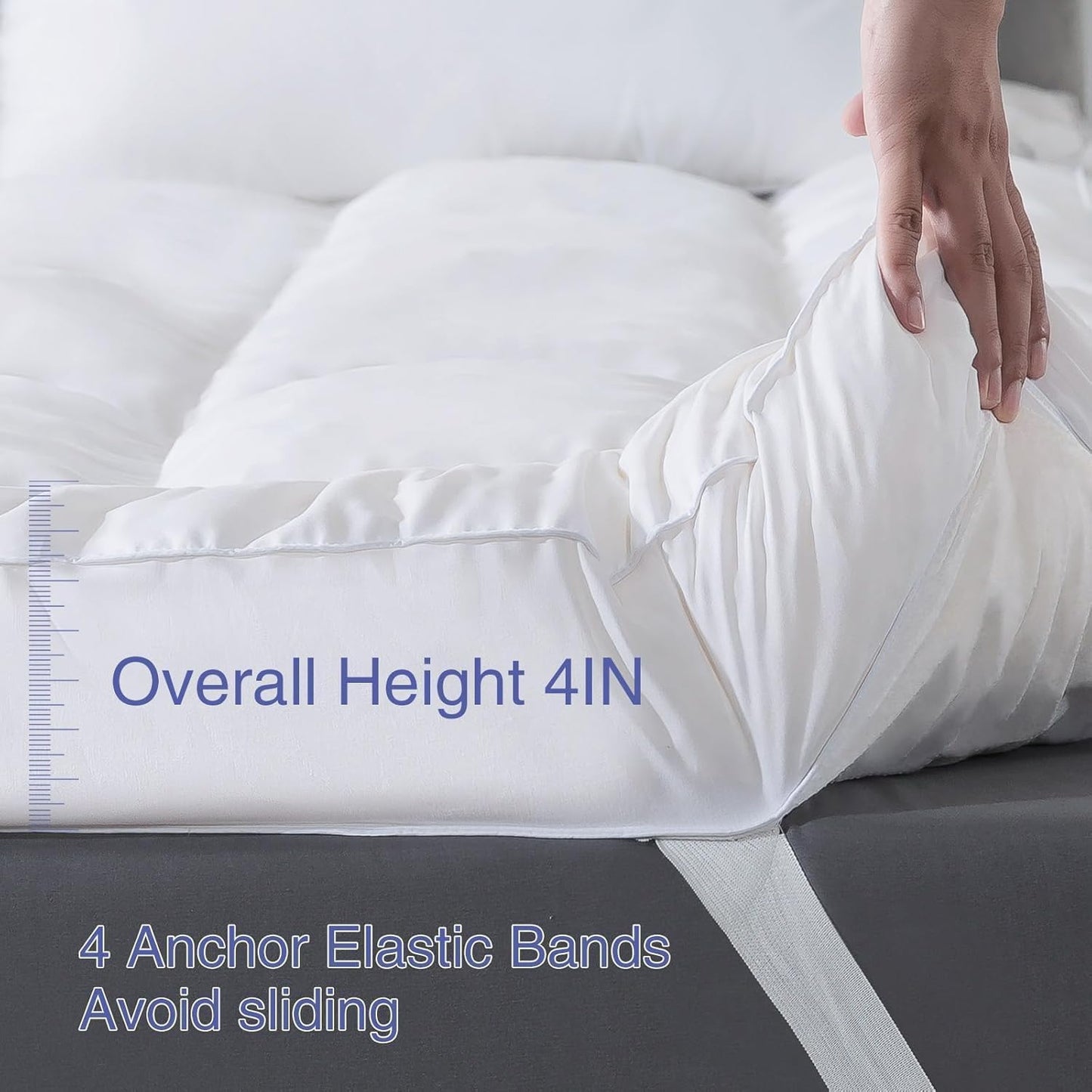 Silora 4-Piece Luxury Bedding Bundle Fitted Sheet + Mattress Protector + 02 Pillows and Protectors